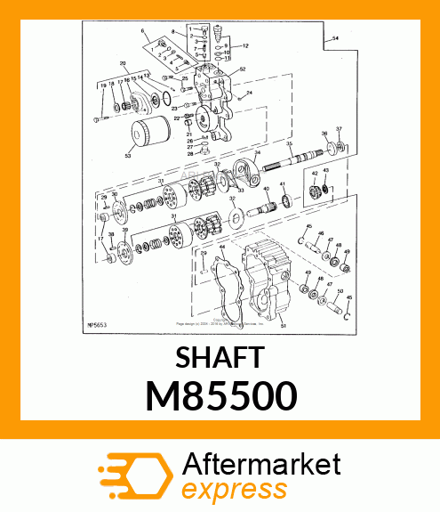 Shaft - SHAFT, MOTOR M85500