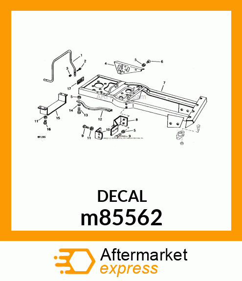 LABEL, LABEL, WARNING (HOT SURFACE) m85562