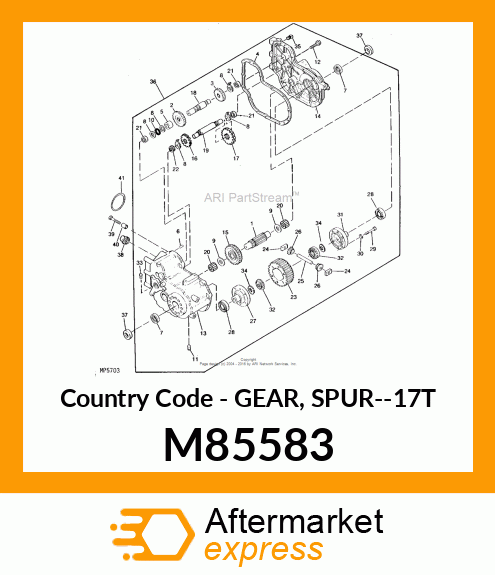 Gear Spur 17T M85583