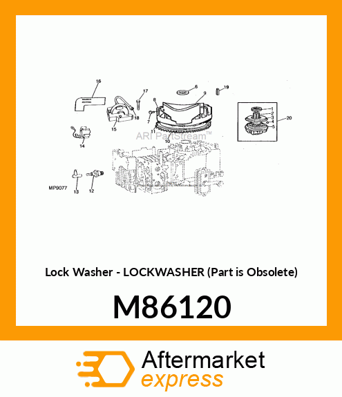 Lock Washer - LOCKWASHER (Part is Obsolete) M86120