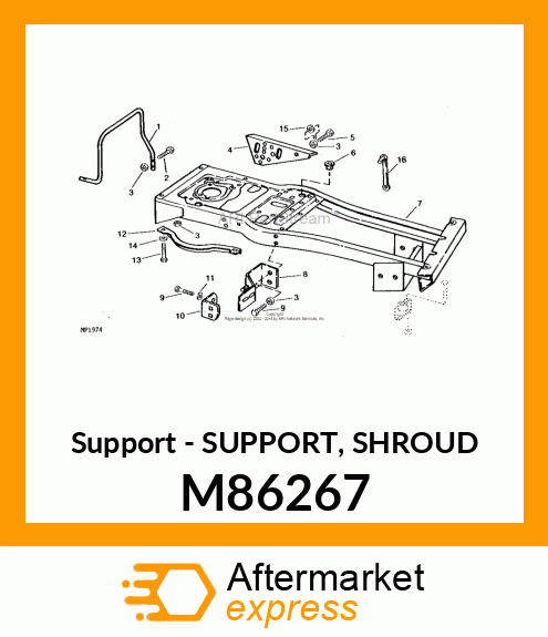 Support - SUPPORT, SHROUD M86267