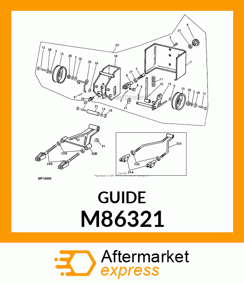 GUIDE, BELT M86321