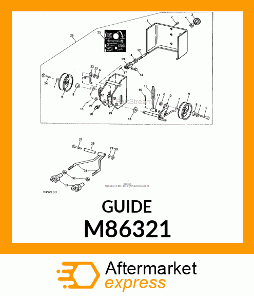 GUIDE, BELT M86321