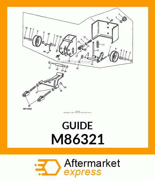 GUIDE, BELT M86321