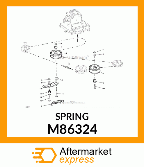 SPRING, IDLER M86324