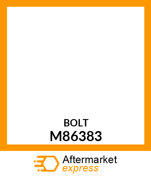 Bolt - BOLT, FLANGE HEX HEAD M86383