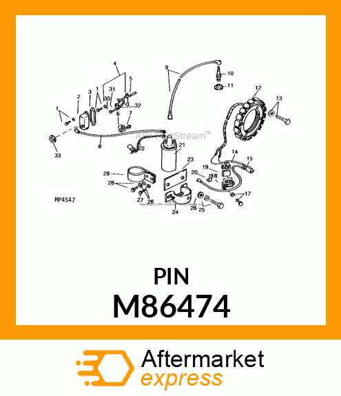 ROD, BREAKER POINT PUSH M86474