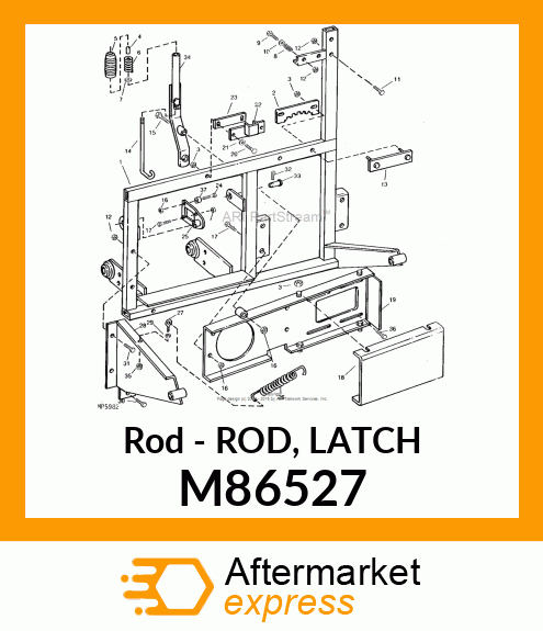 Rod - ROD, LATCH M86527