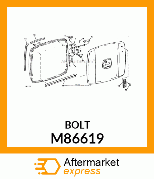 FASTENER, SPECIAL 12 M86619