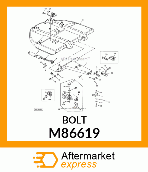 FASTENER, SPECIAL 12 M86619