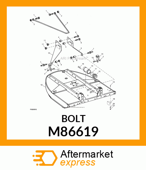 FASTENER, SPECIAL 12 M86619