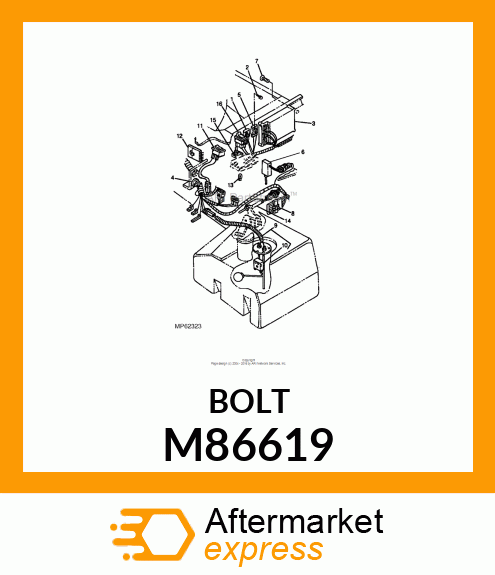 FASTENER, SPECIAL 12 M86619