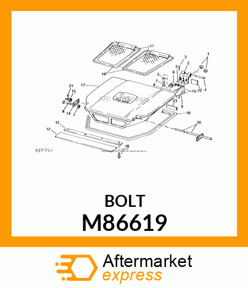 FASTENER, SPECIAL 12 M86619