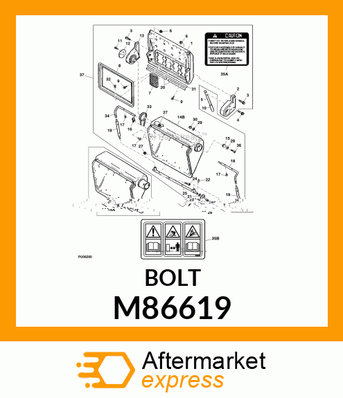 FASTENER, SPECIAL 12 M86619