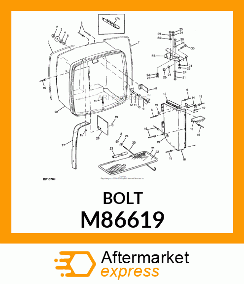 FASTENER, SPECIAL 12 M86619