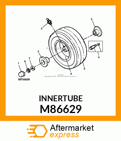 INNERTUBE 5.30X4.50 M86629