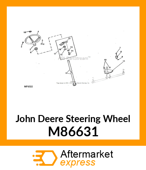 WHEEL, STEERING M86631