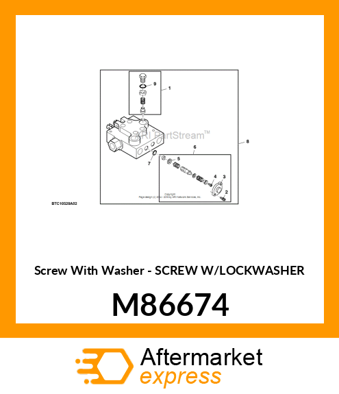 Screw With Washer - SCREW W/LOCKWASHER M86674