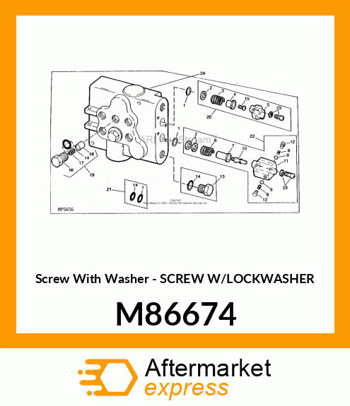 Screw With Washer - SCREW W/LOCKWASHER M86674