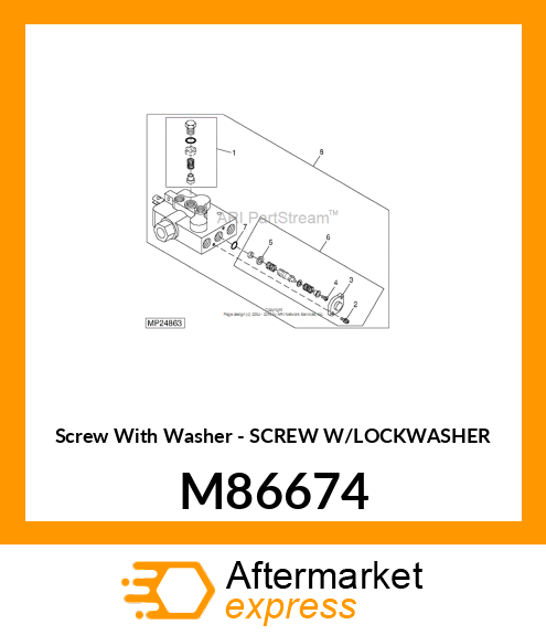 Screw With Washer - SCREW W/LOCKWASHER M86674