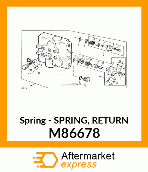 Spring - SPRING, RETURN M86678