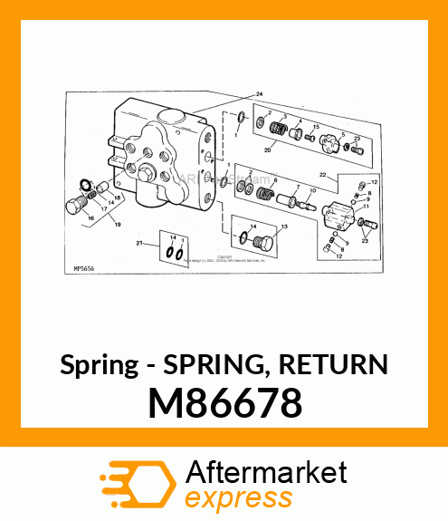 Spring - SPRING, RETURN M86678