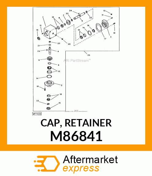 CAP, RETAINER M86841