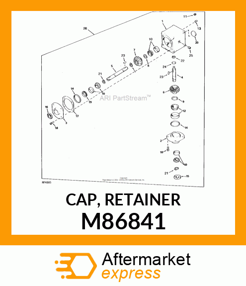 CAP, RETAINER M86841