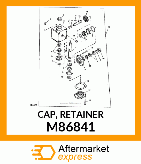 CAP, RETAINER M86841