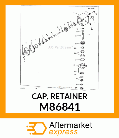 CAP, RETAINER M86841