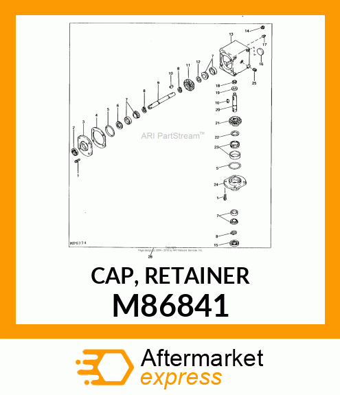 CAP, RETAINER M86841