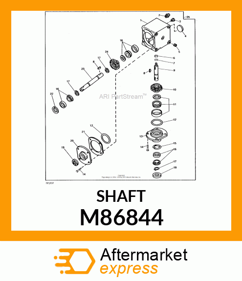 Shaft - SHAFT, OUTPUT M86844