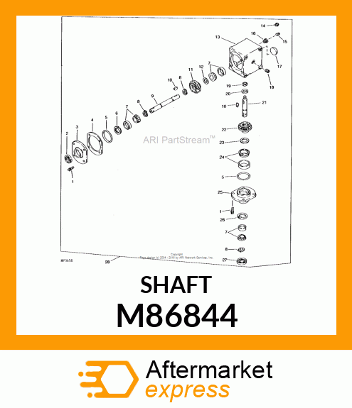 Shaft - SHAFT, OUTPUT M86844