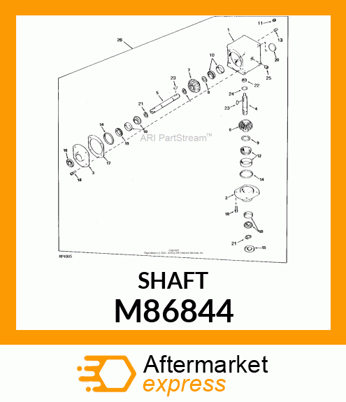 Shaft - SHAFT, OUTPUT M86844