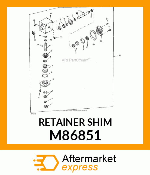 SHIM, CAP RETAINER M86851