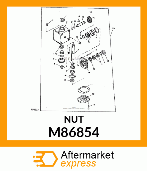 NUT, JAM LOCKING, 3/4 M86854