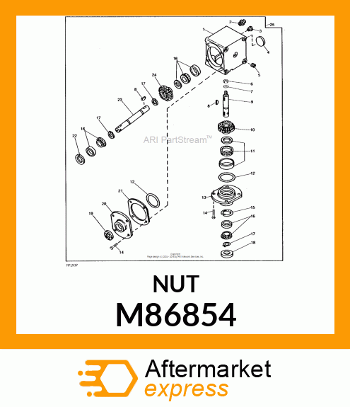 NUT, JAM LOCKING, 3/4 M86854