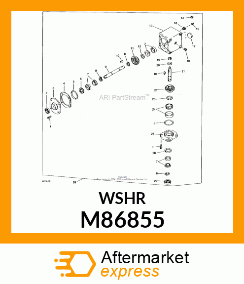 WASHER, FLOAT M86855