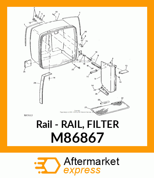 Rail - RAIL, FILTER M86867