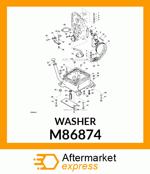 GASKET, OIL DRAIN PLUG M86874