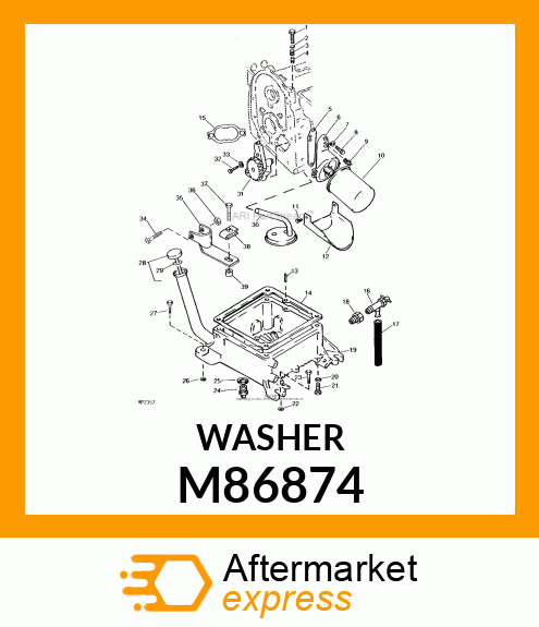 GASKET, OIL DRAIN PLUG M86874