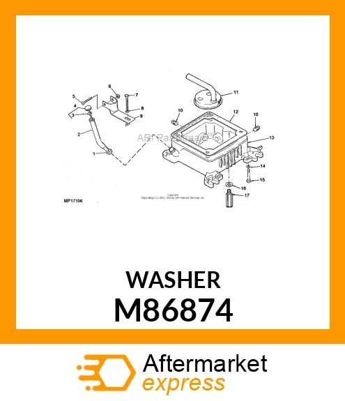 GASKET, OIL DRAIN PLUG M86874