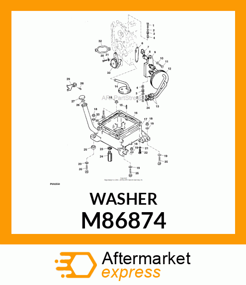 GASKET, OIL DRAIN PLUG M86874