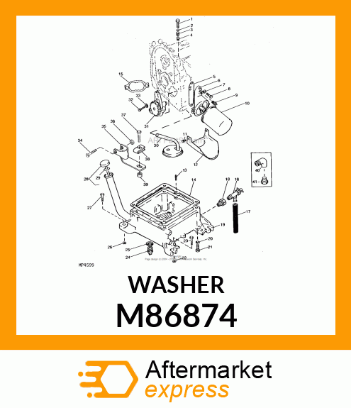 GASKET, OIL DRAIN PLUG M86874