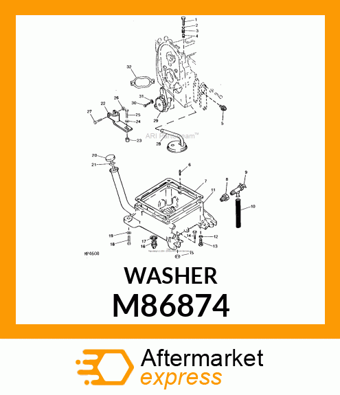 GASKET, OIL DRAIN PLUG M86874