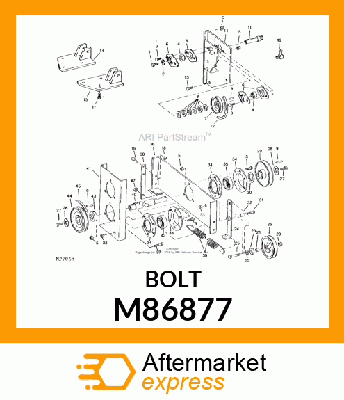 BOLT, LOCKING HH CLASS 8.8 JDS134 M86877