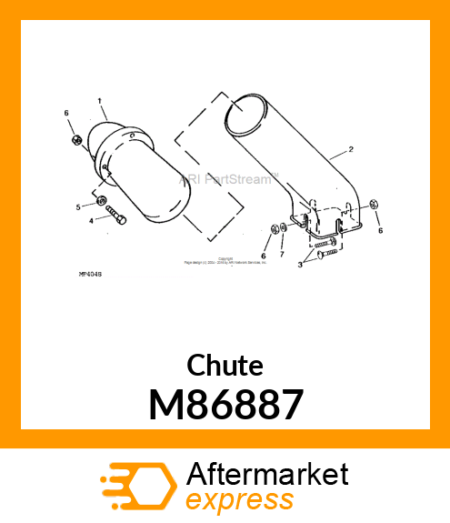 Chute M86887