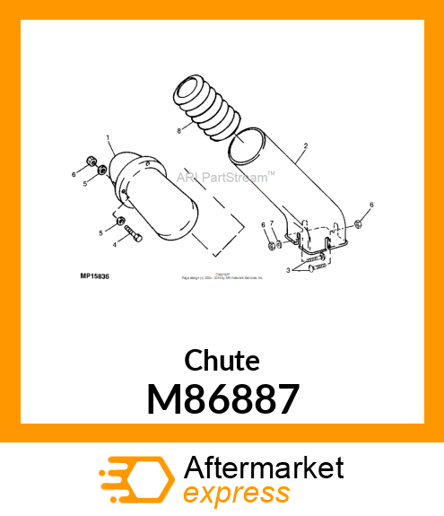 Chute M86887