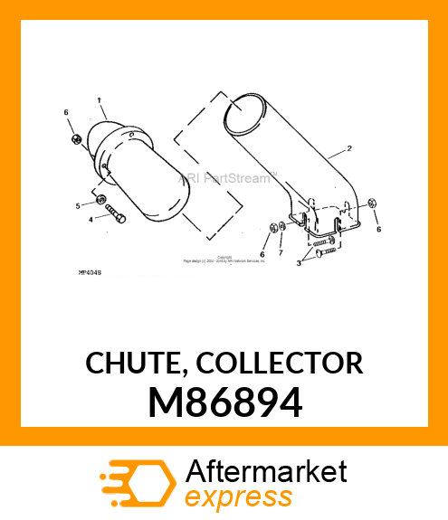 CHUTE, COLLECTOR M86894