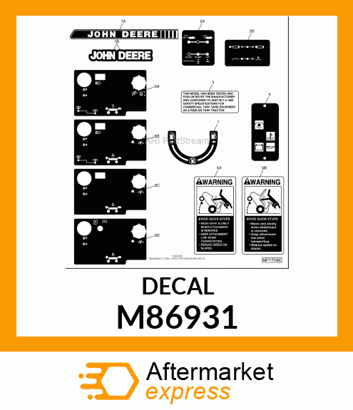 LABEL, FUEL SHUT M86931